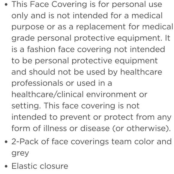 NWT Unisex University Of Maryland Terrapins 2 Pack Face Coverings - Picture 6 of 7